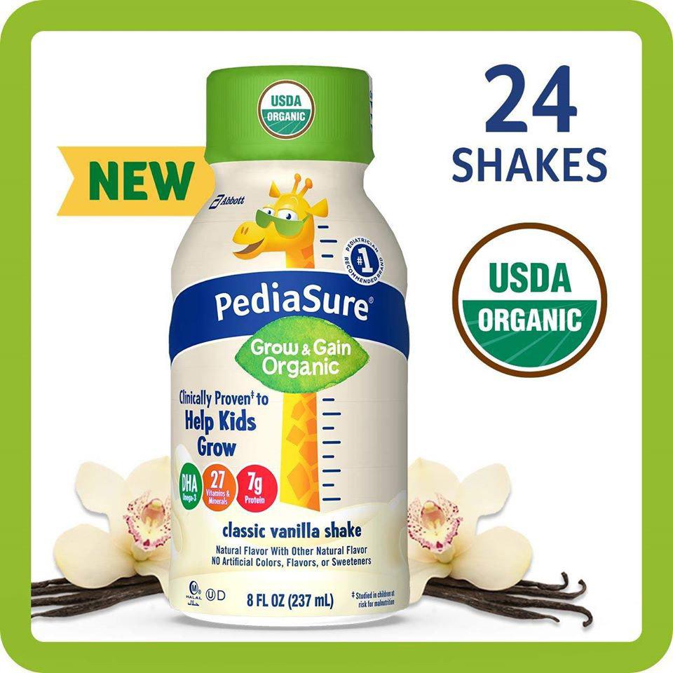 Sữa Abbott PediaSure Organic 237ml thùng 24 chai
