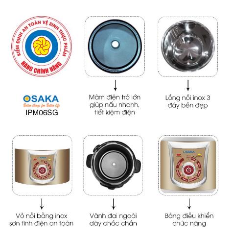 Nồi áp suất Osaka IPM-06SG 6L