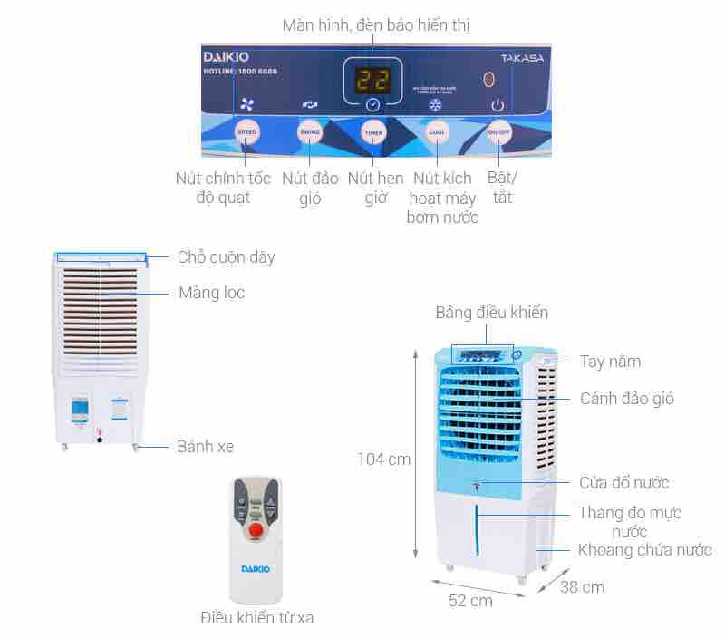 Máy làm mát không khí DAIKIOSAN DKA-04000A