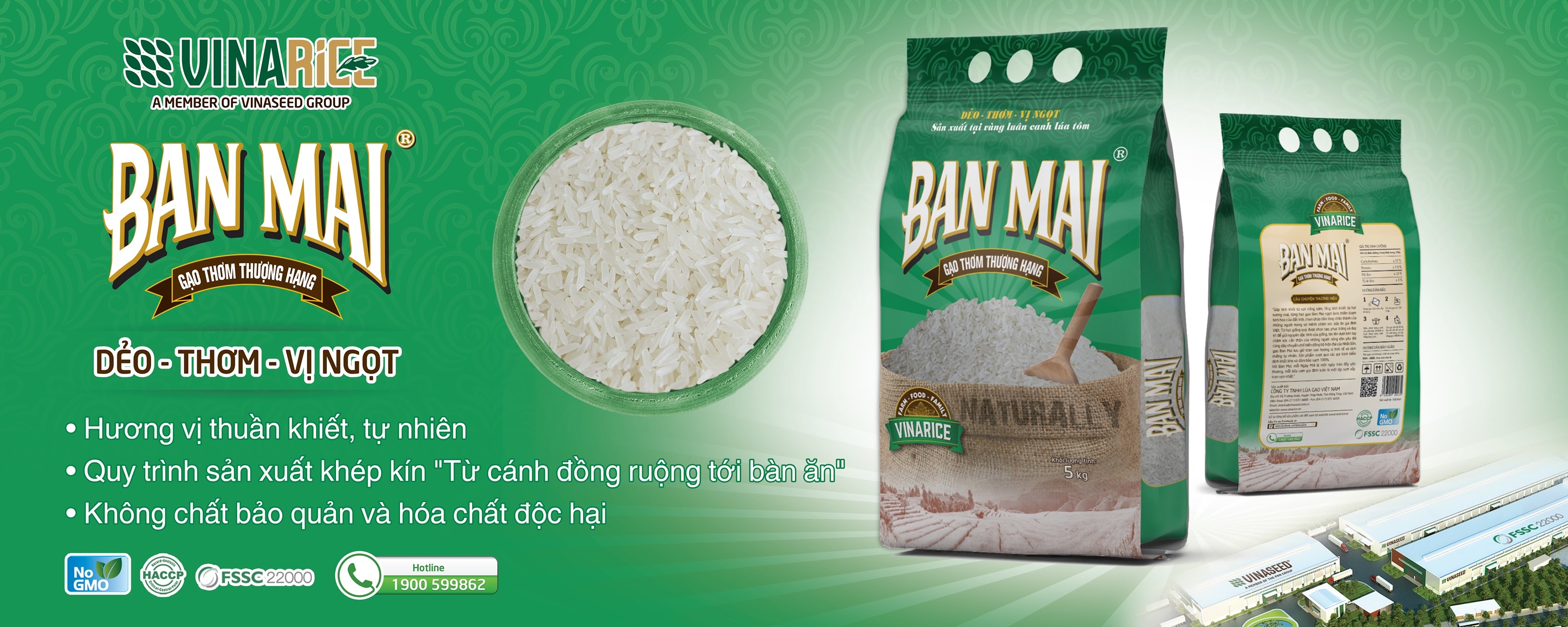 Gạo Ban Mai Thượng Hạng 5kg