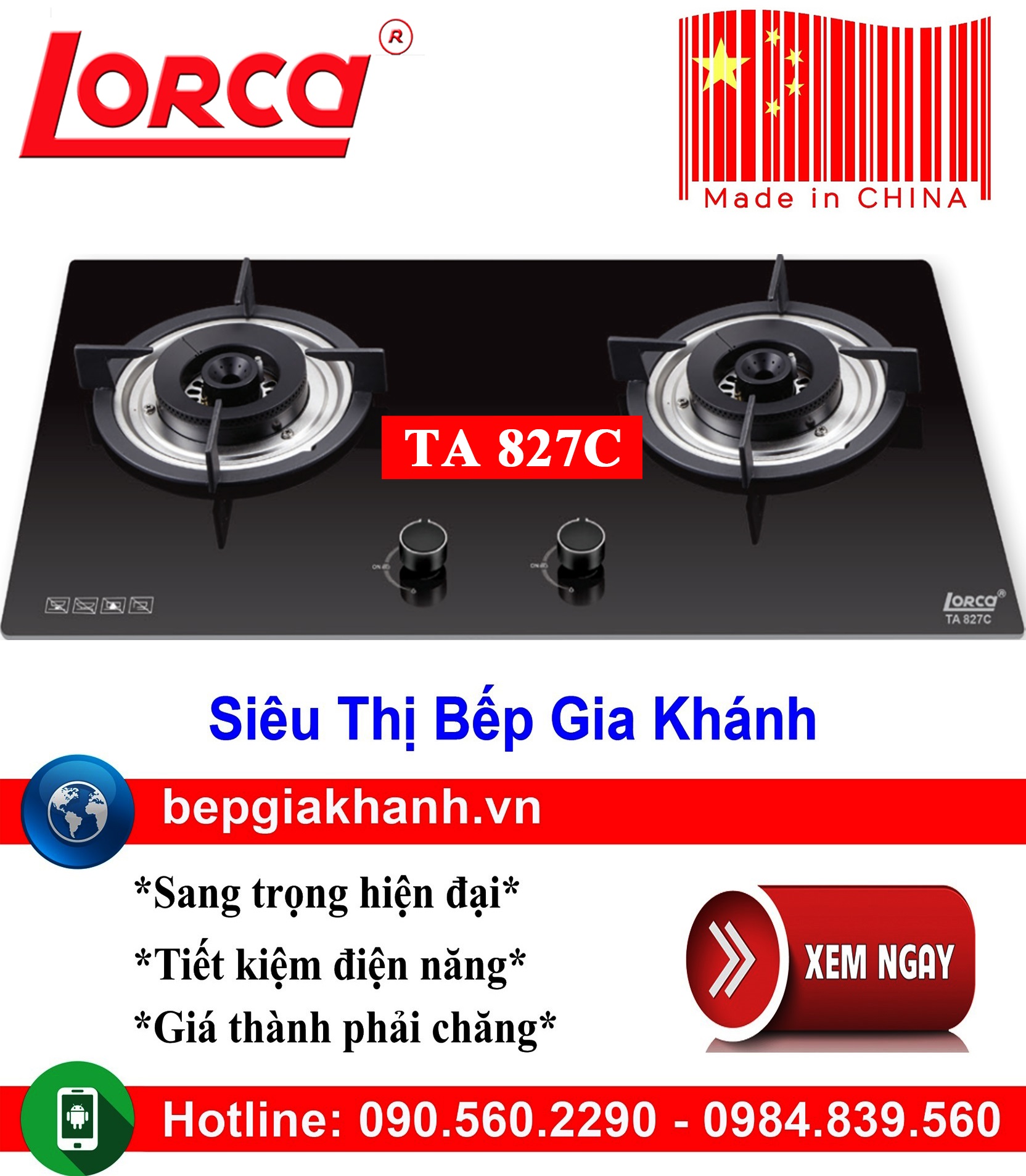 Bếp gas Lorca TA-827C