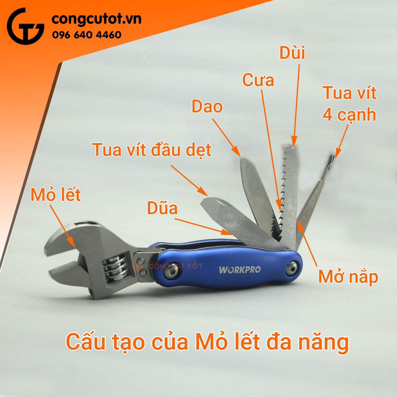 BỘ CỜ LÊ ĐA NĂNG 8 TRONG 1 WORKPRO W014011