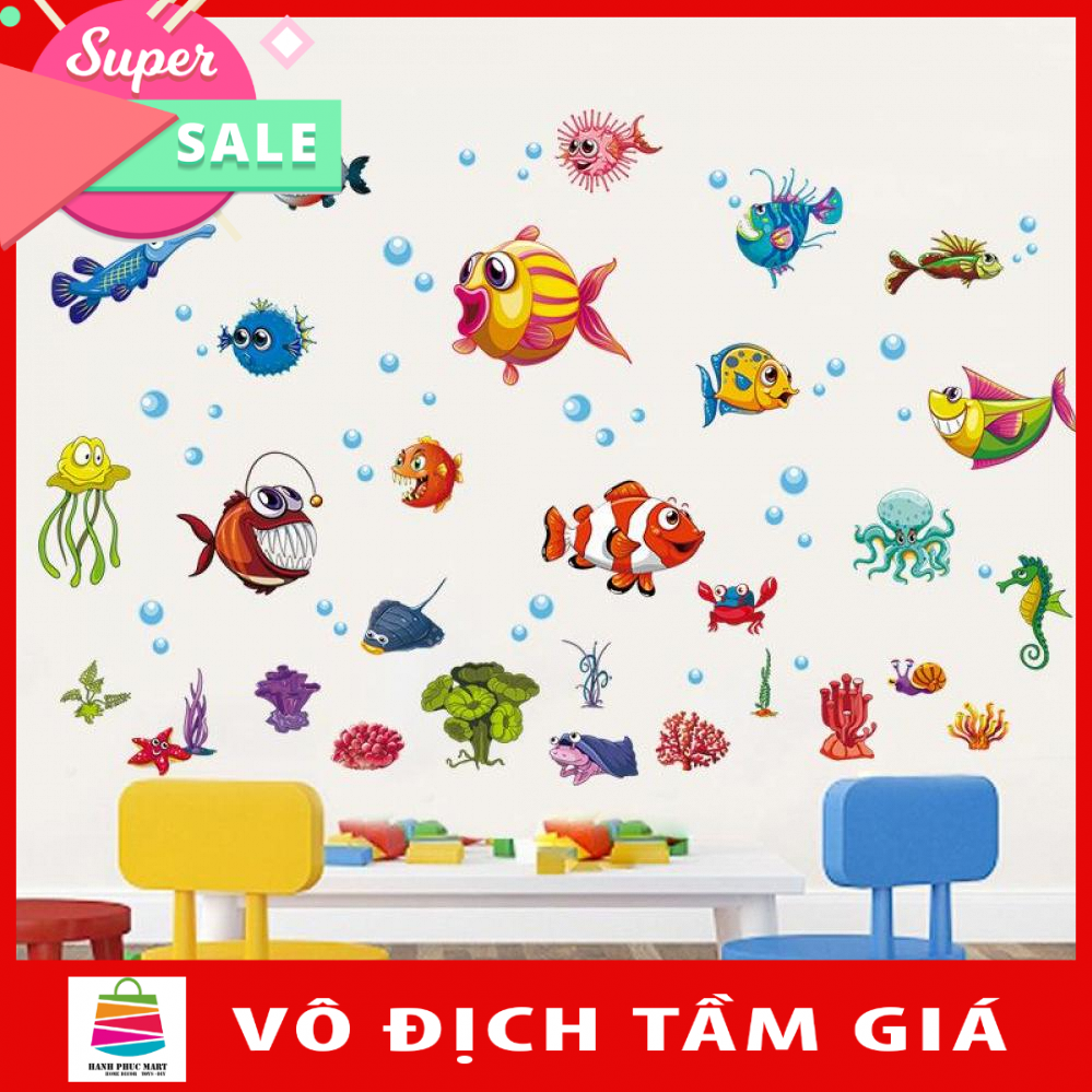 Decal thế giới cá XH6230