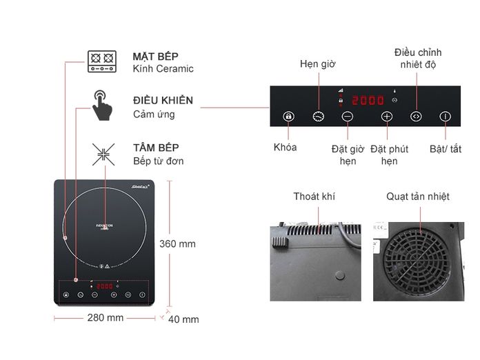 Bếp từ Steba IK65 Slim