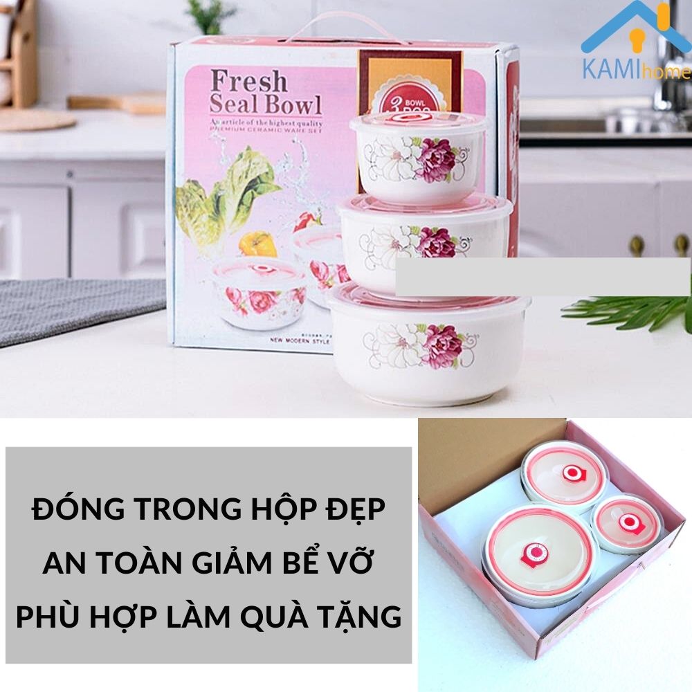 Bát sứ nắp hút chân không