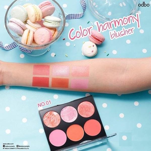 Phấn Má Hồng 8 Ô Odbo Infinity Blusher Color Palette 36g
