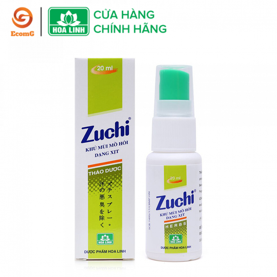 Khử mùi mồ hôi thảo dược Zuchi 20ml