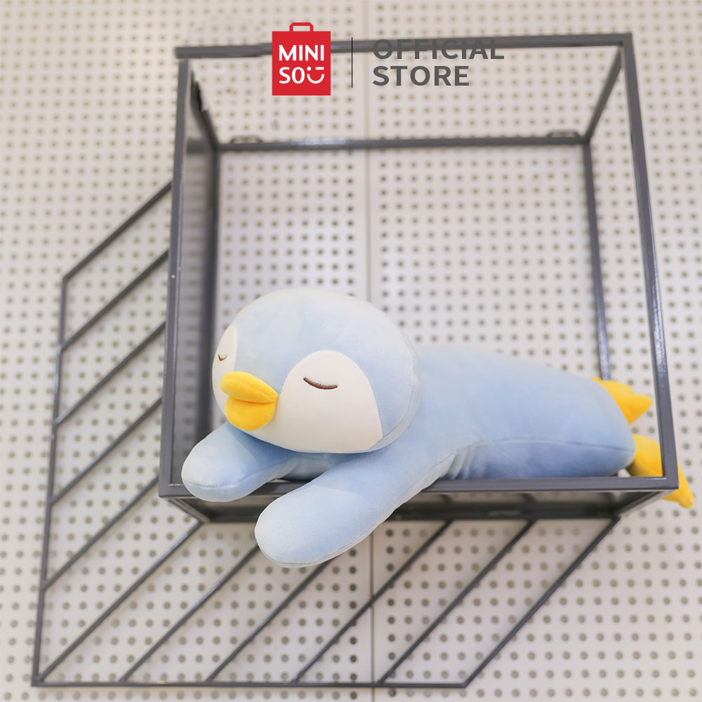 Gấu bông Chim cánh cụt Miniso cao cấp dễ thương siêu mềm mại dài 42 cm