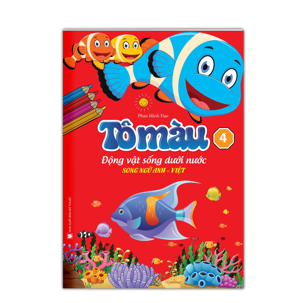 Tô Màu Động Vật Dưới Nước Song Ngữ Anh Việt - Tập 4