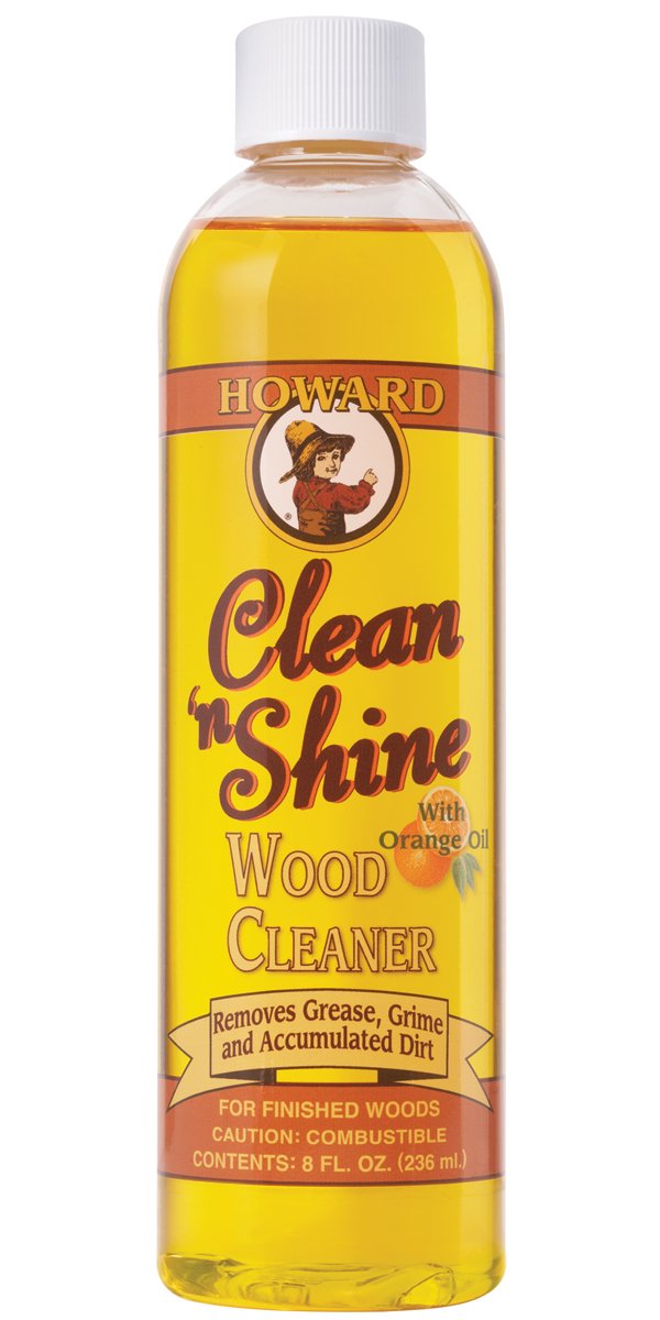 Nước lau sạch bóng đồ gỗ mỹ nghệ, phủ sơn PU Howard Clean's Shine CNS008, 236ml