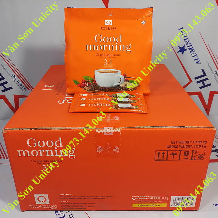 Cà phê sữa Good morning thùng 21 gói