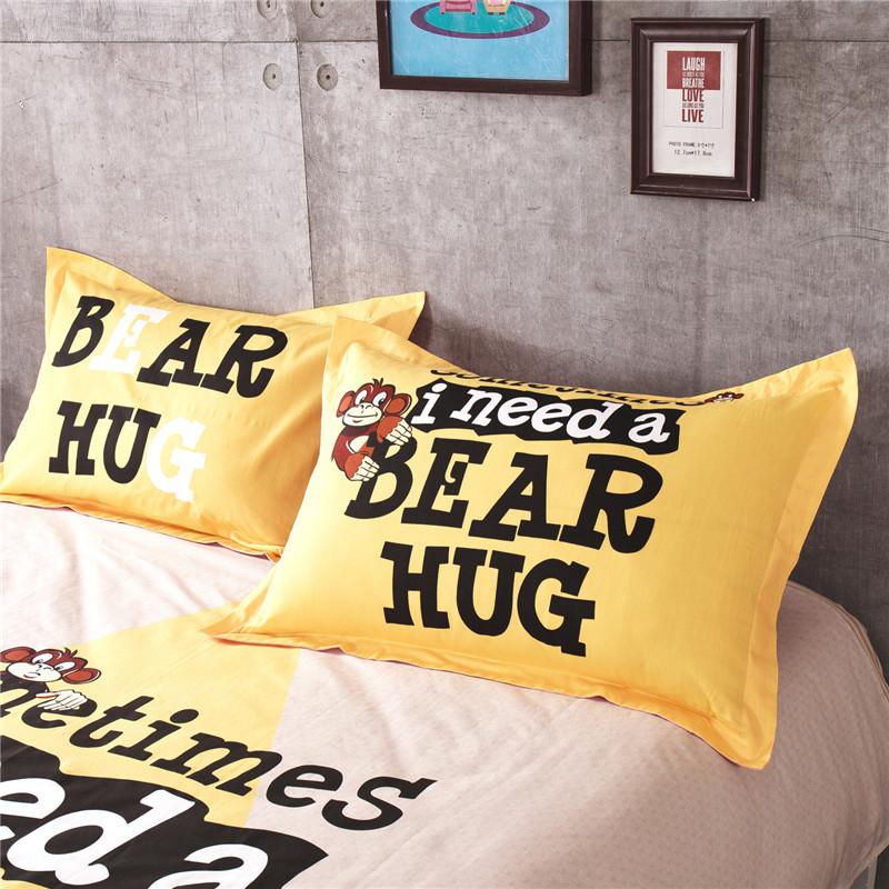 100% Cotton Vỏ Gối Cặp 100% Cotton Đơn Mốt Thời Thượng Cá Tính 48*74 Cm Hoạt Hình Ruột Gối Vỏ Bọc Chính Hãng