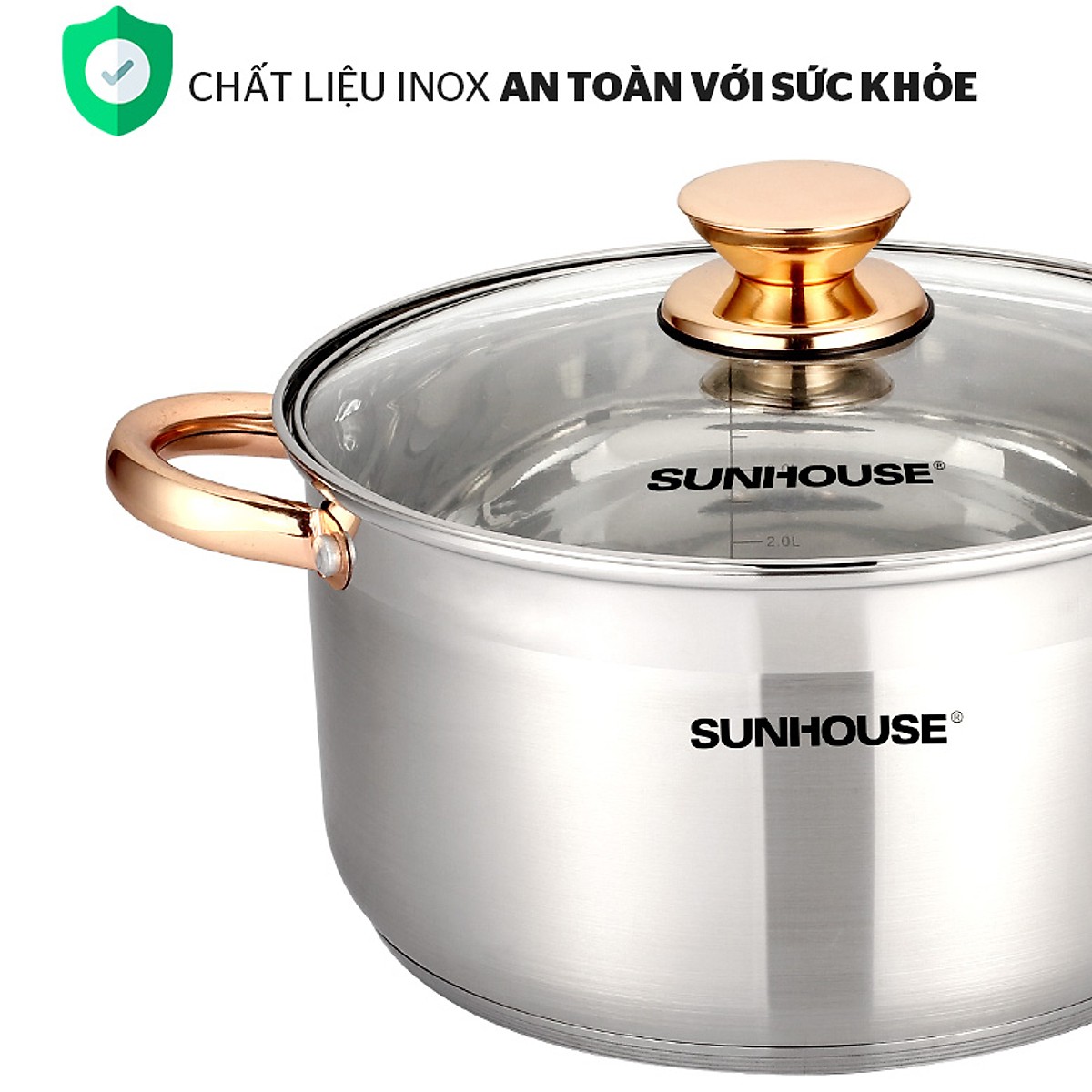 NỒI INOX 5 ĐÁY SUNHOUSE SHG24226