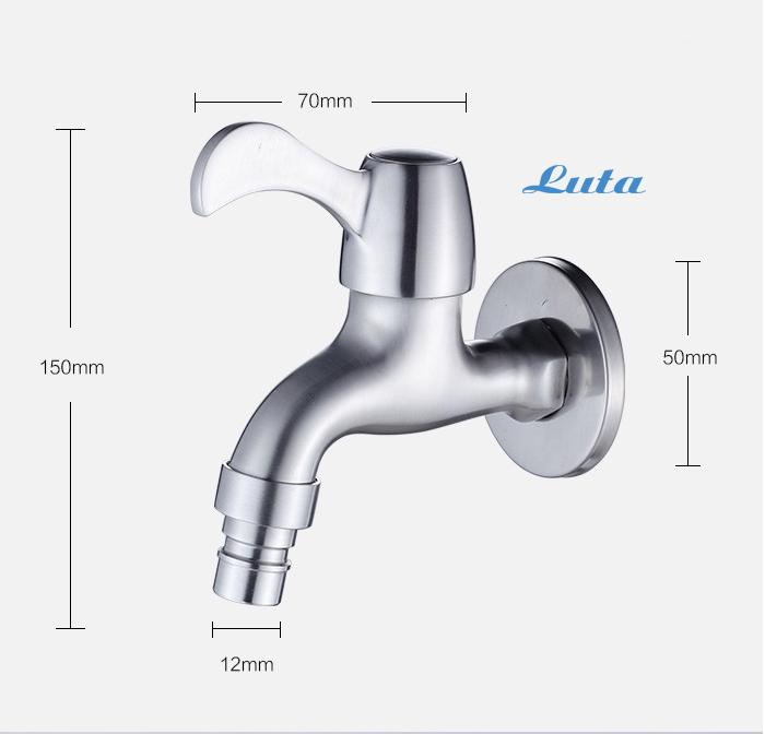 Vòi hồ Luta LT-800I, Inox 304