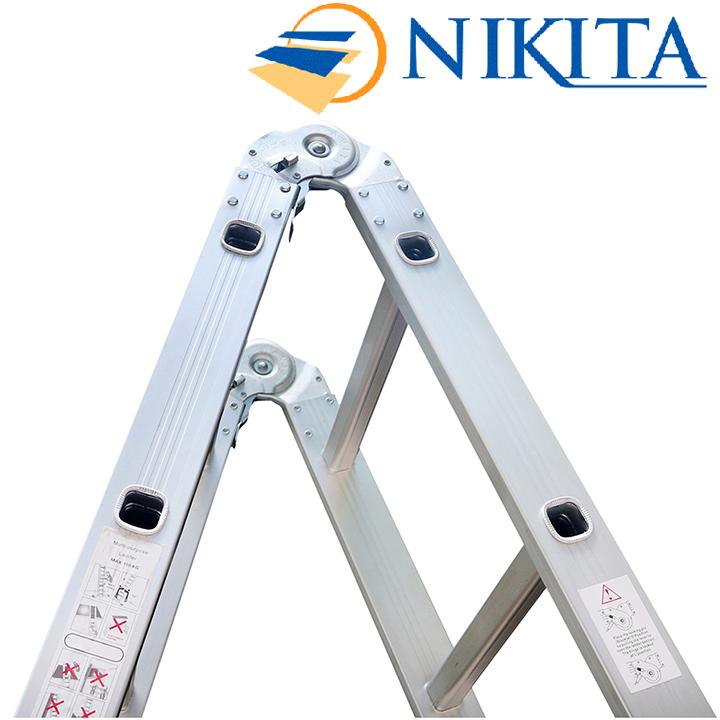 Thang Nhôm Chữ A Nikita NIK25 Nhật Bản - 5,0m Tải trọng 150kg