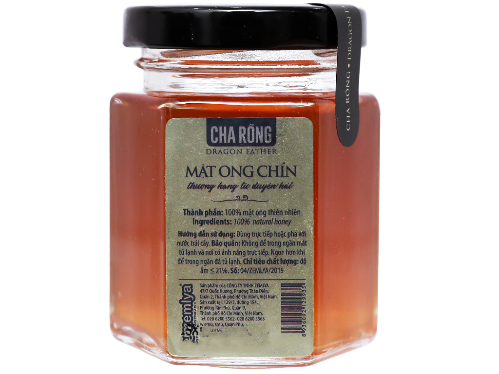 Mật ong chín Honimore Cha Rồng 110g