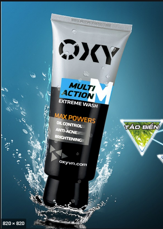 Kem Rửa Mặt Đa Tác Động Oxy Multi Action Extreme Wash 100g
