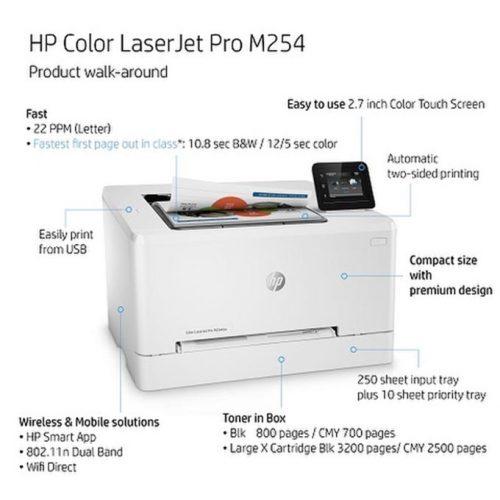 Máy in HP Color Laser Pro M254dw