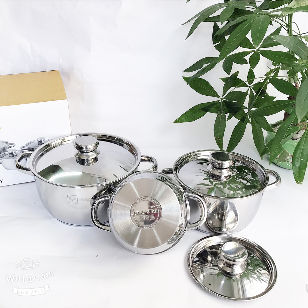 Bộ nồi inox Fivestar Cool 3 chiếc