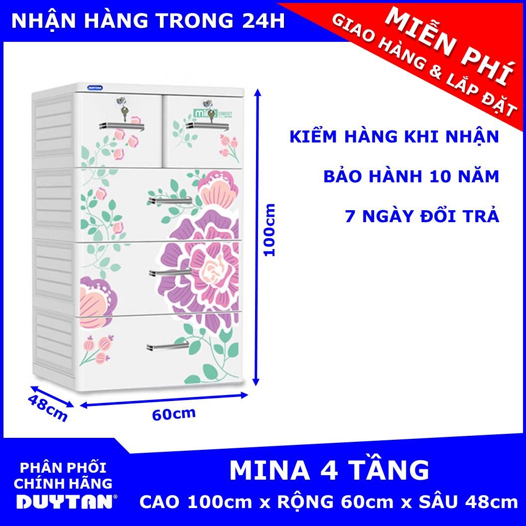 Tủ nhựa Duy Tân MINA 4 tầng