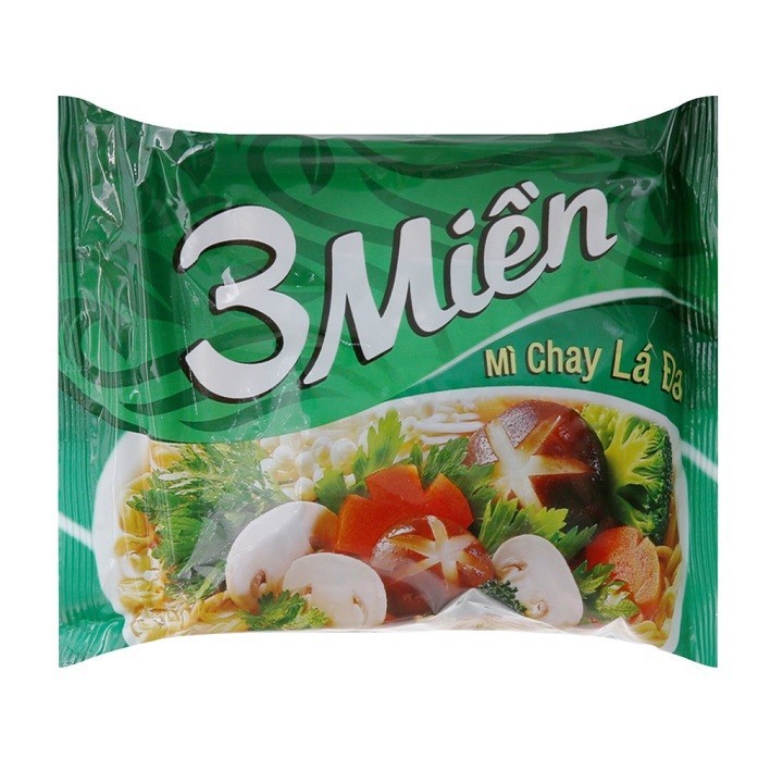 Mì 3 Miền Chay Lá đa 65g combo 10 gói