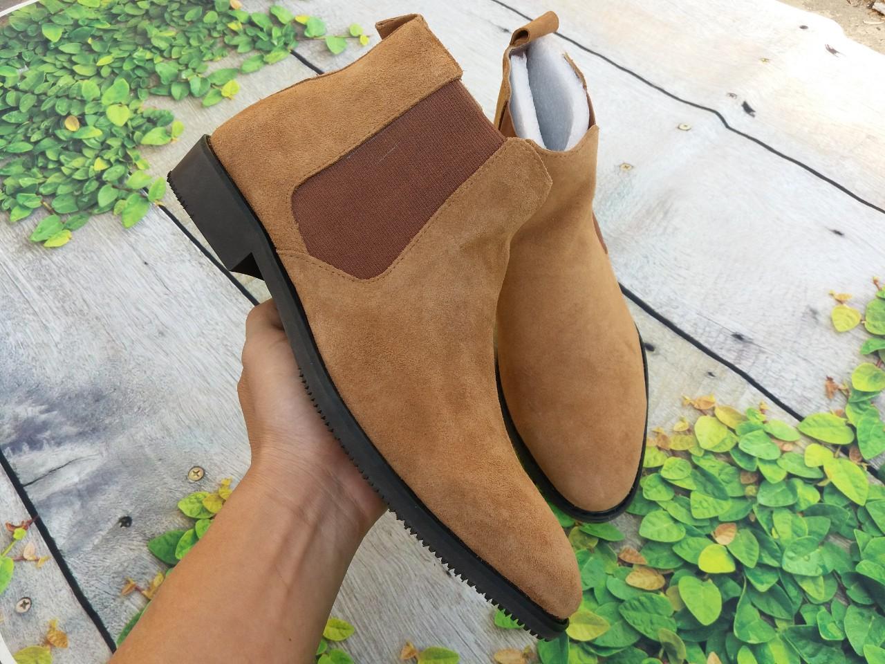 GIày bốt nam phong cách cao bồi