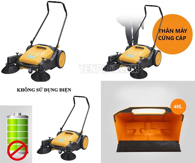 MÁY QUÉT RÁC ĐẨY TAY PALADA PD80C/2