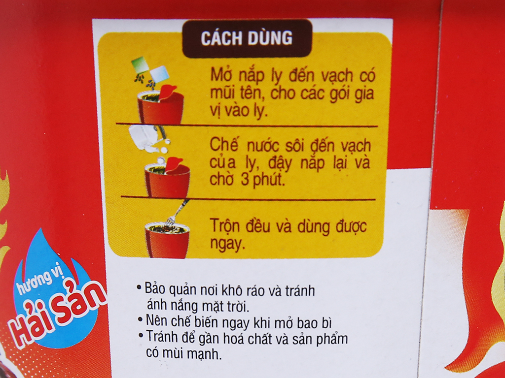 Mì Caykay Hải Sản 66g thùng 24 ly