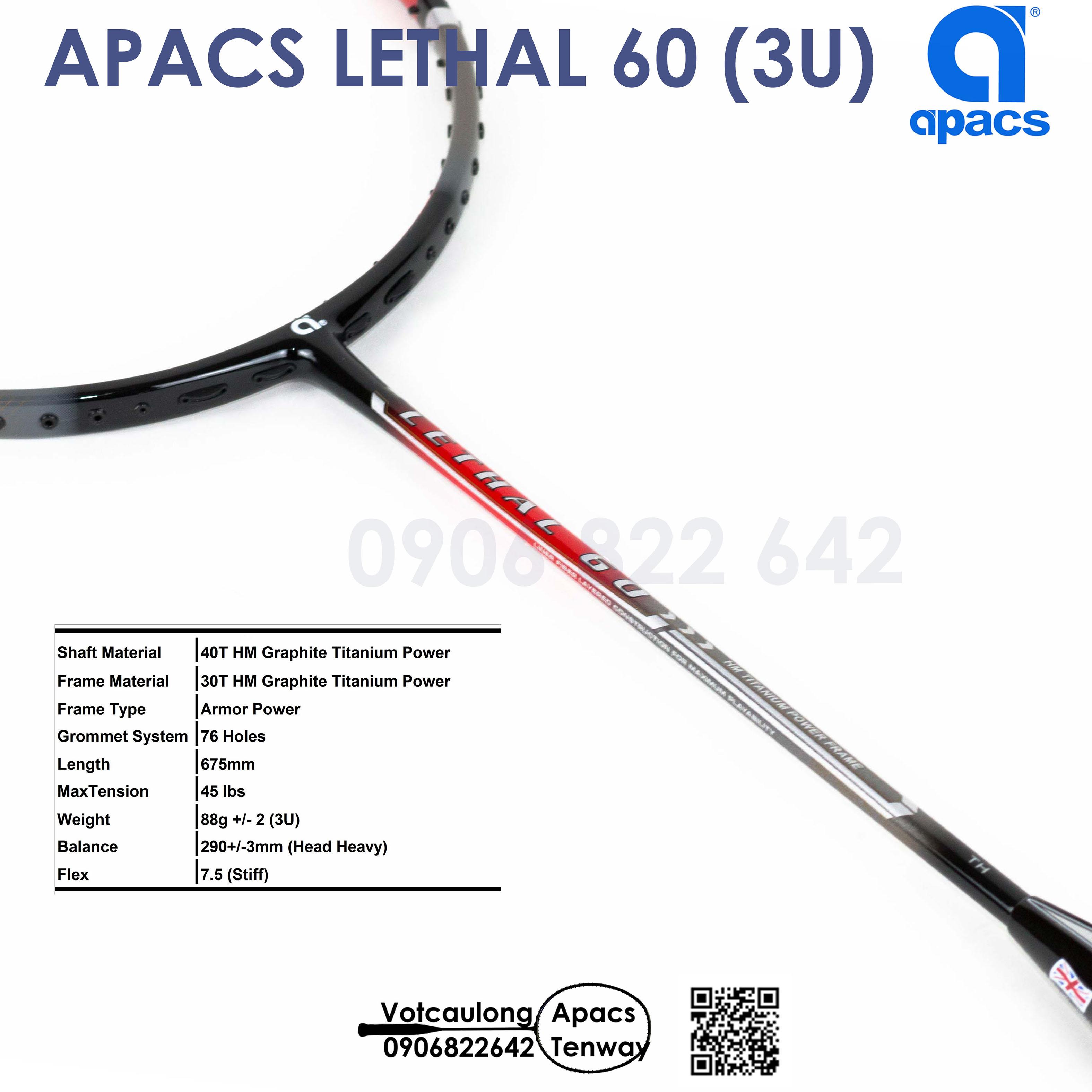 Vợt cầu lông Apacs Lethal 60