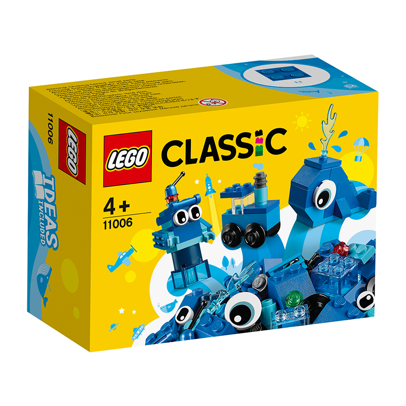 Đồ chơi lắp ghép lego classic hộp lắp ráp sáng tạo xanh dương 11006 (52 chi tiết)
