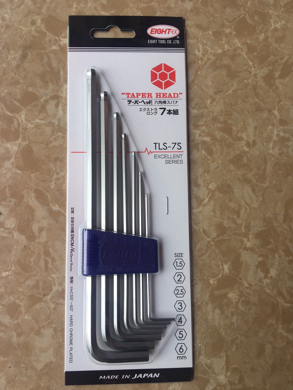 BỘ LỤC GIÁC ĐẦU BI 7 CHI TIẾT EIGHT TLS-7S