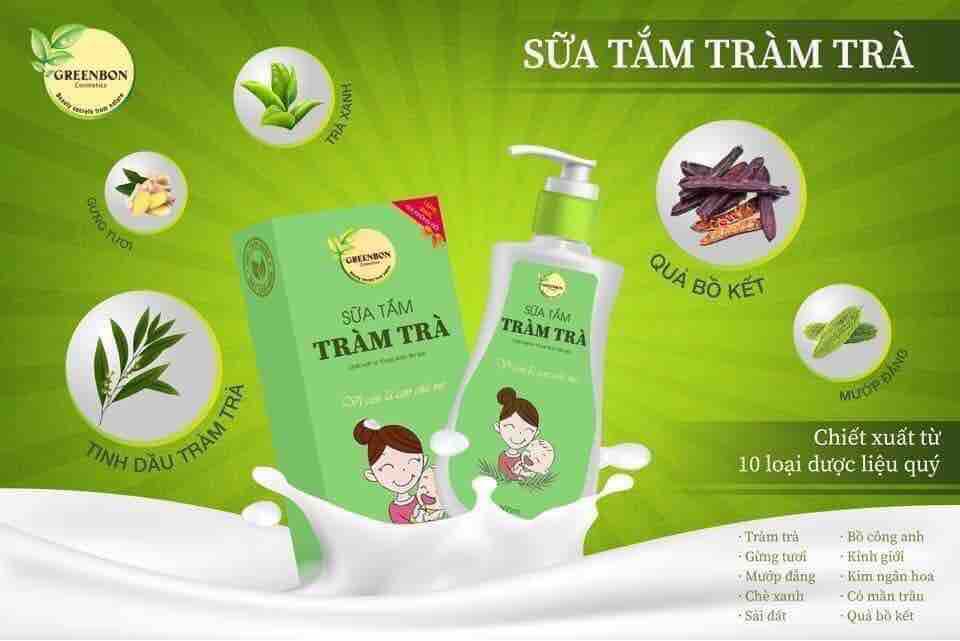 Sữa tắm tinh chất tràm trà Greenbon 200ml
