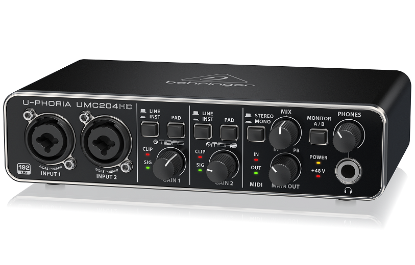 Card âm thanh Behringer U-PHORIA UMC204HD