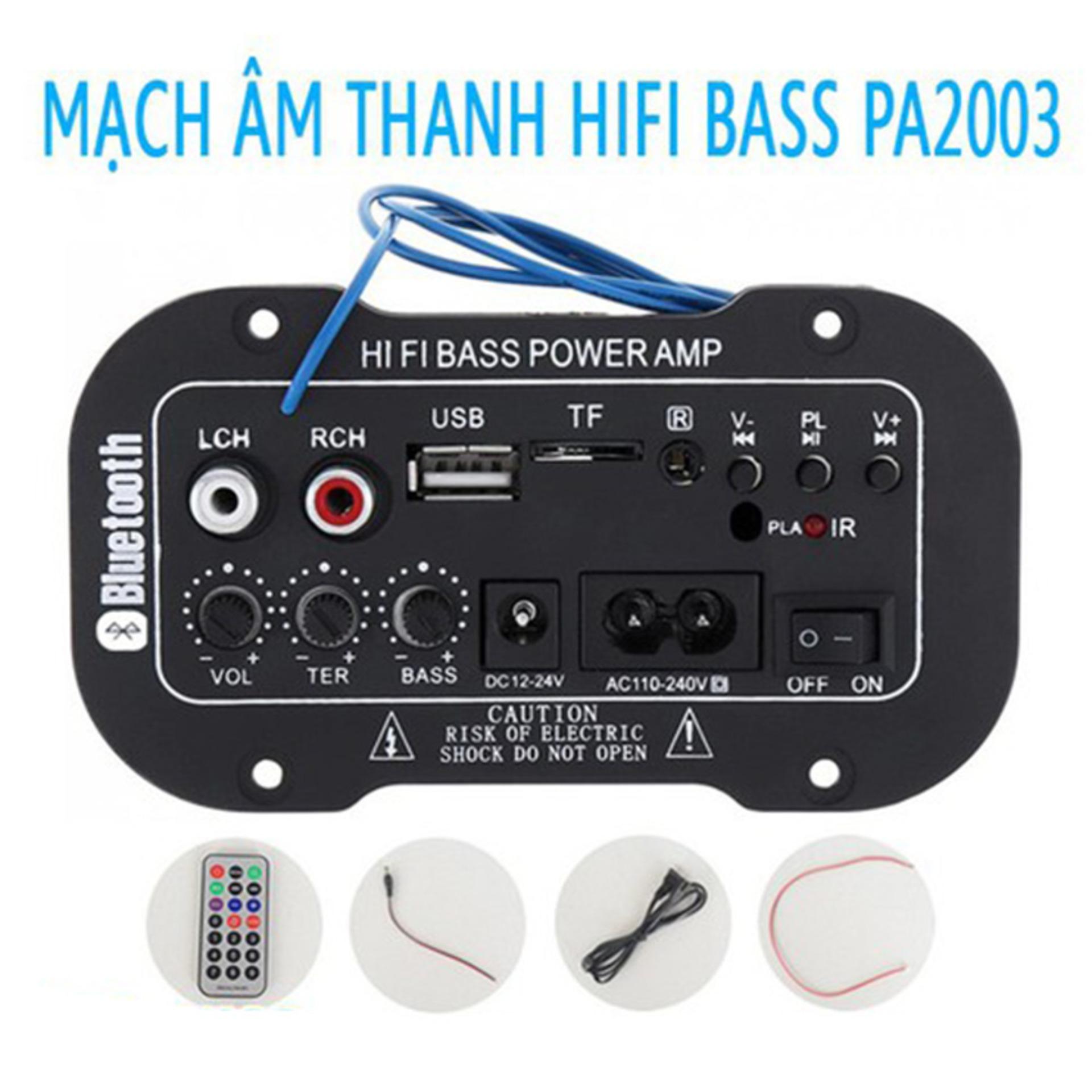 Mạch Amply Bluetooth HIFI Bass Power Bass PA2003