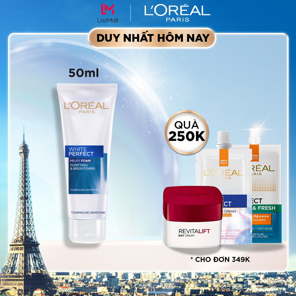 Sữa Rửa Mặt Trắng Da L'Oreal White Perfect