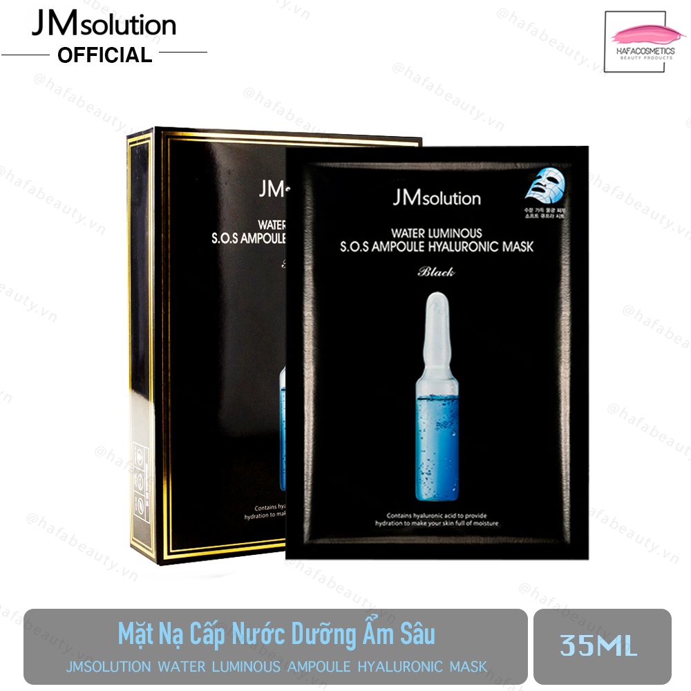 Mặt Nạ Dưỡng Ẩm Và Làm Mềm Mịn Da Jmsolution Water Luminous S.O.S Ampoule Hyaluronic Mask