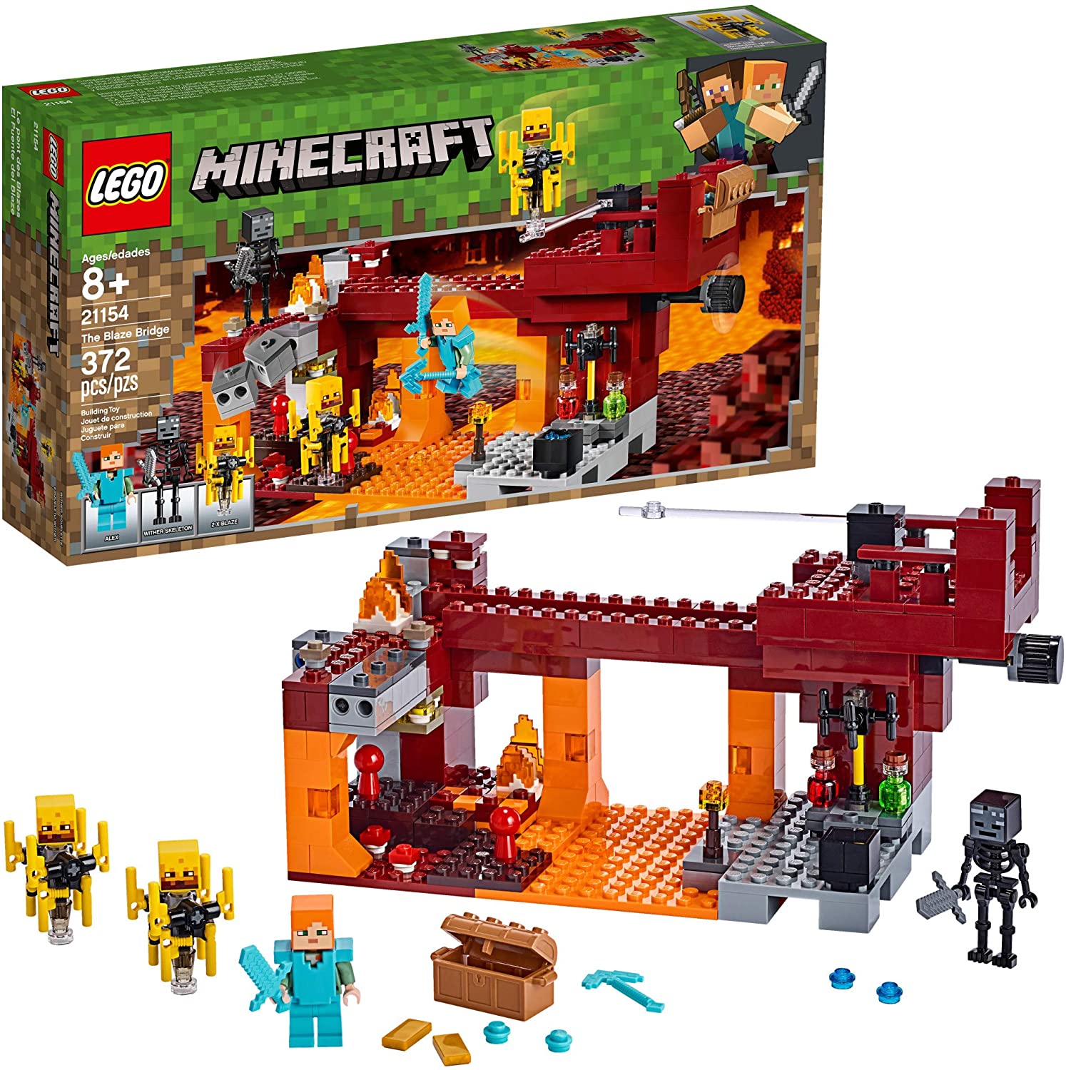 LEGO MINECRAFT 21154 Cầu Quỷ Lửa