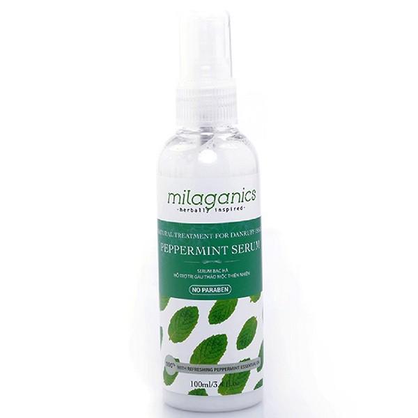 Serum bạc hà Milaganics Hỗ Trợ Trị Gàu