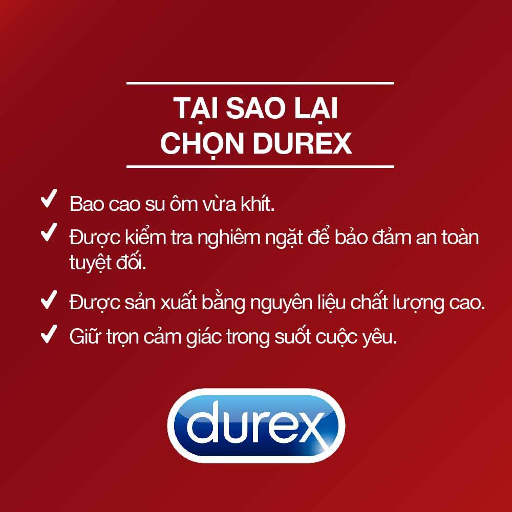 Bao cao su Durex Fetherlite hộp 3 cái