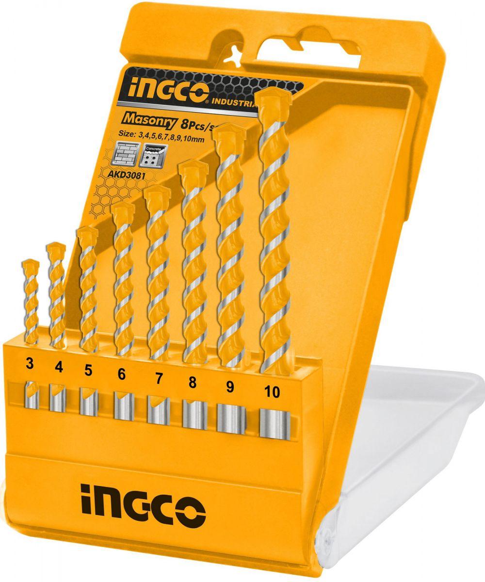 BỘ 8 MŨI KHOAN INGCO AKD3081