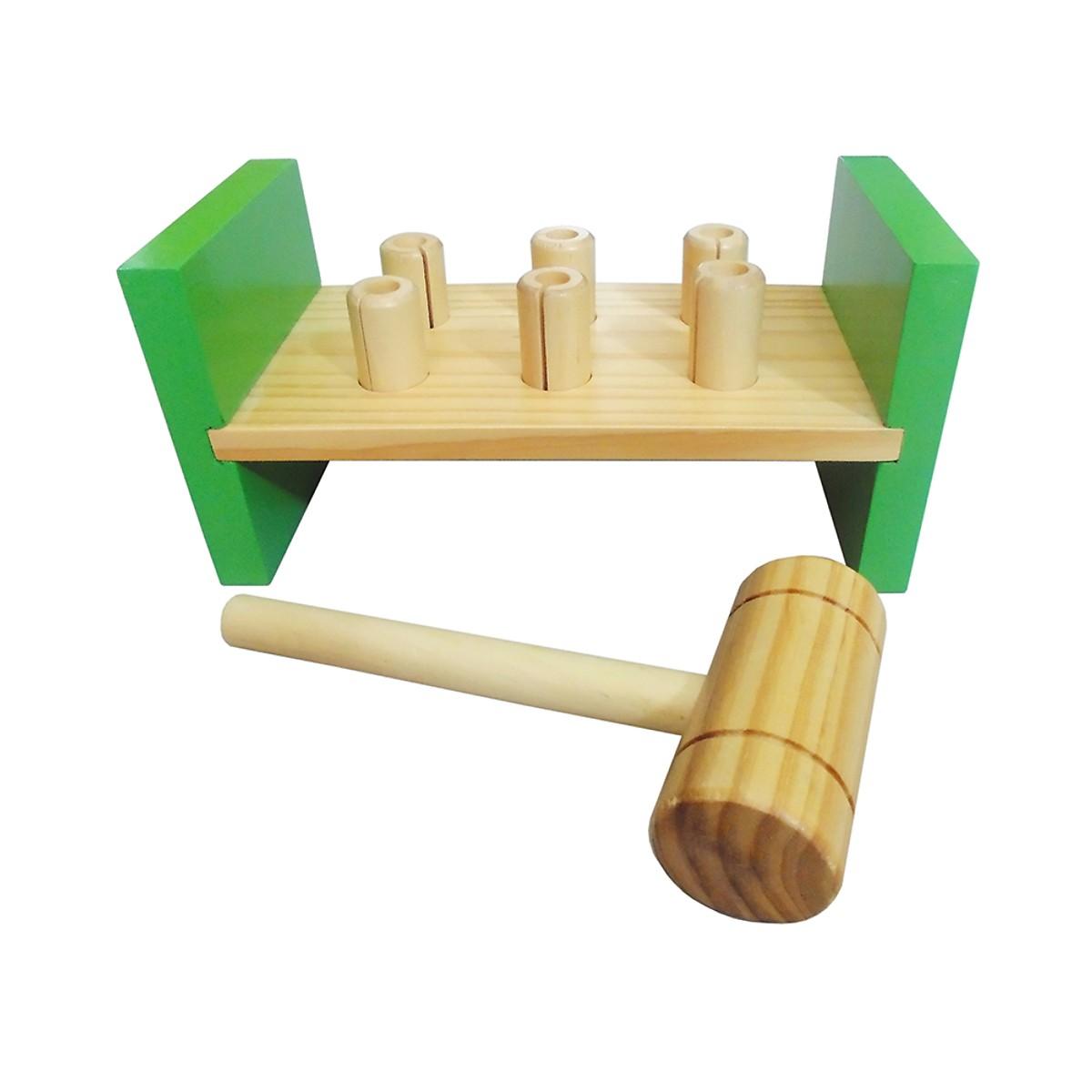 Đồ Chơi Gỗ EDUGAMES GA507 Bộ Búa Cọc