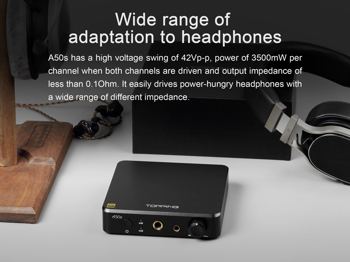 Bộ Amplifier Nghe Nhạc Lossless TOPPING A50S