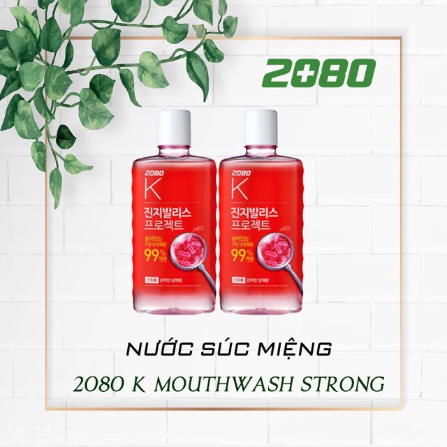 Nước súc miệng 2080 K the mát cực mạnh