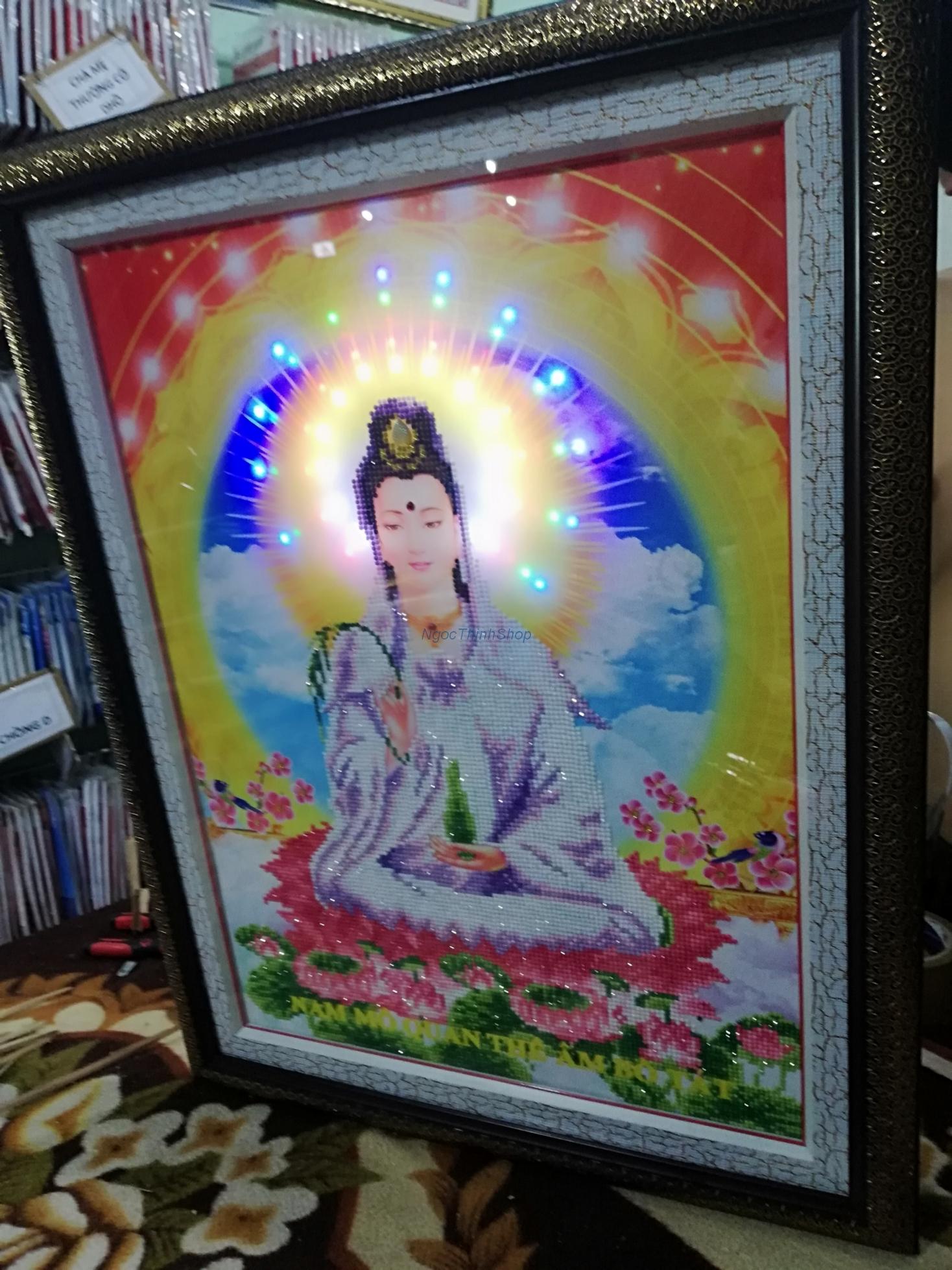 Tranh đính đá Phật