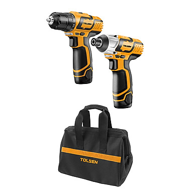BỘ 2 MÁY KHOAN VÀ MÁY BẮT VÍT TOLSEN 79028