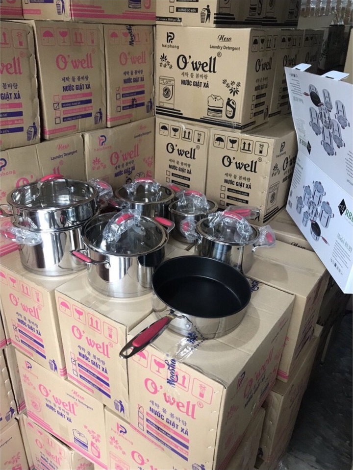 BỘ NỒI 7 MÓN INOX ARBER RUBY