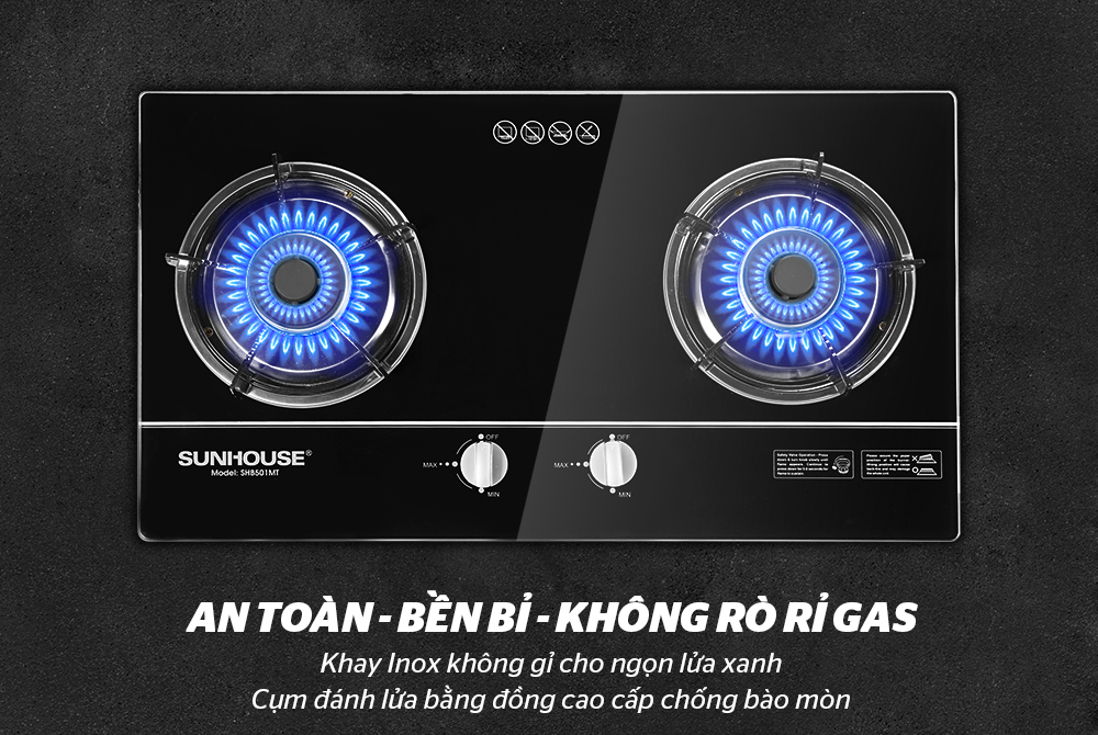 Bếp gas âm Sunhouse SHB501MT
