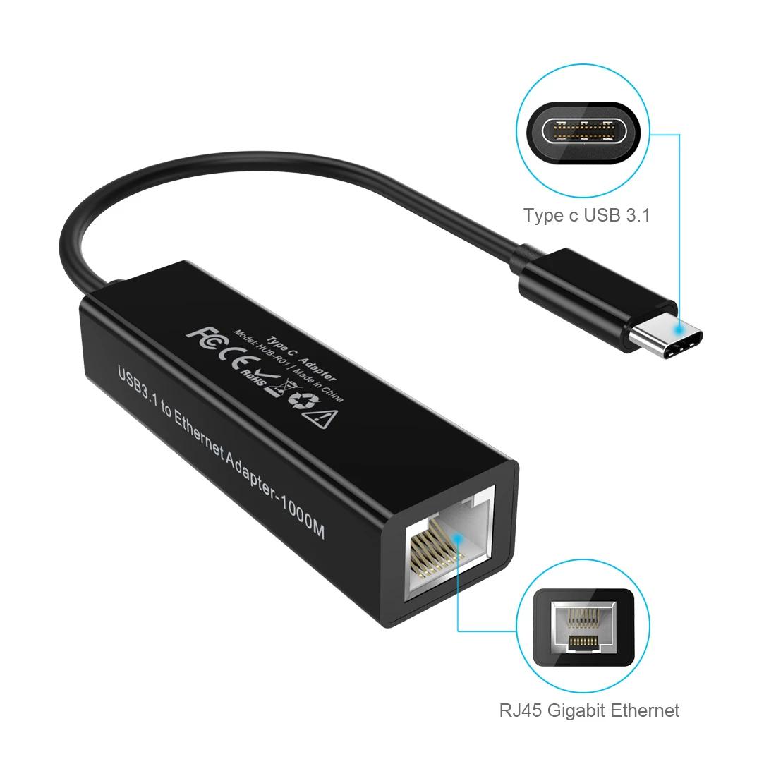 ADAPTER CHUYỂN TYPE-C 3.1 RA CỔNG LAN RJ45 CHOETECH HUB-R01