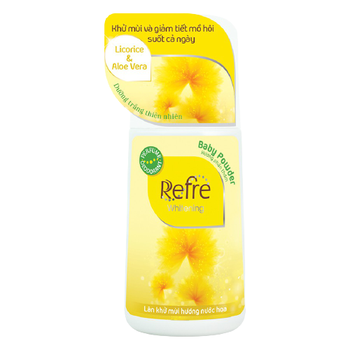 Lăn Khử Mùi Refre Whitening Hương Phấn Thơm 40ml