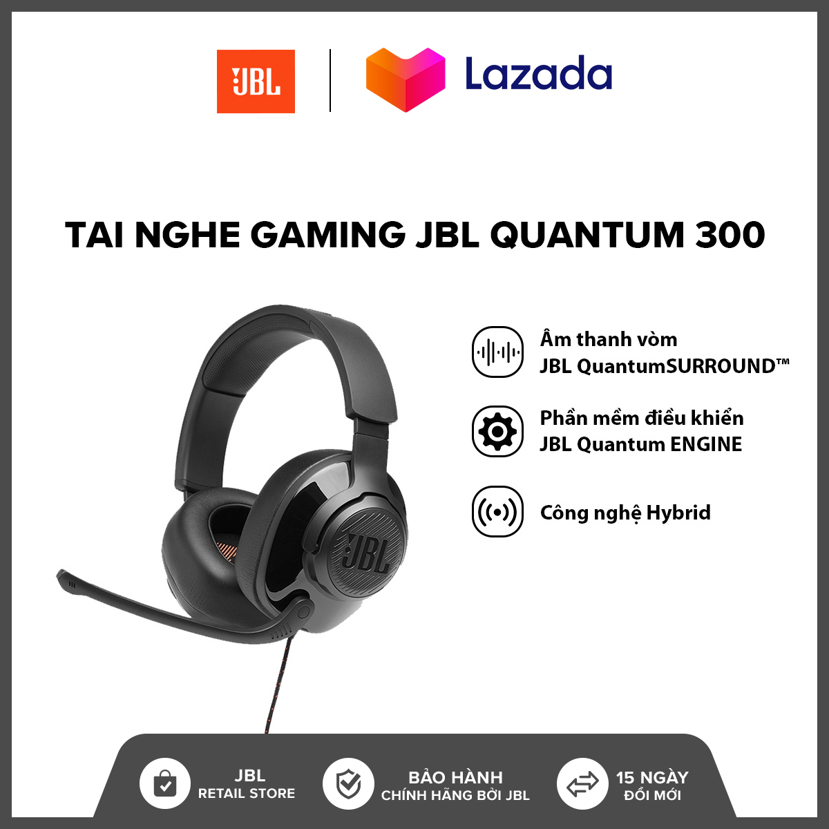 Tai nghe gaming JBL Quantum 300